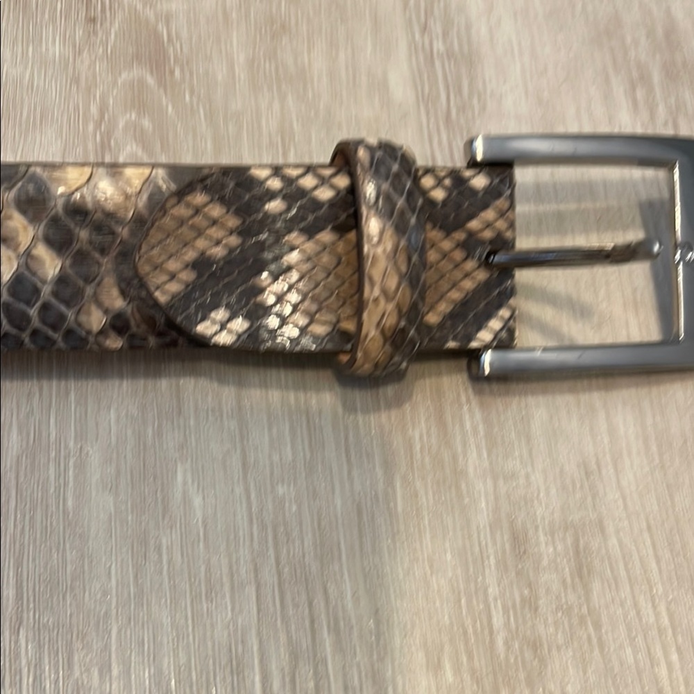 Men's Snakeskin Pattern Belt